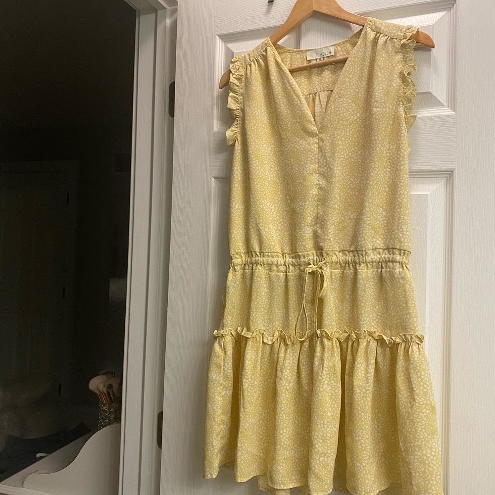PINCH yellow dress with white dots